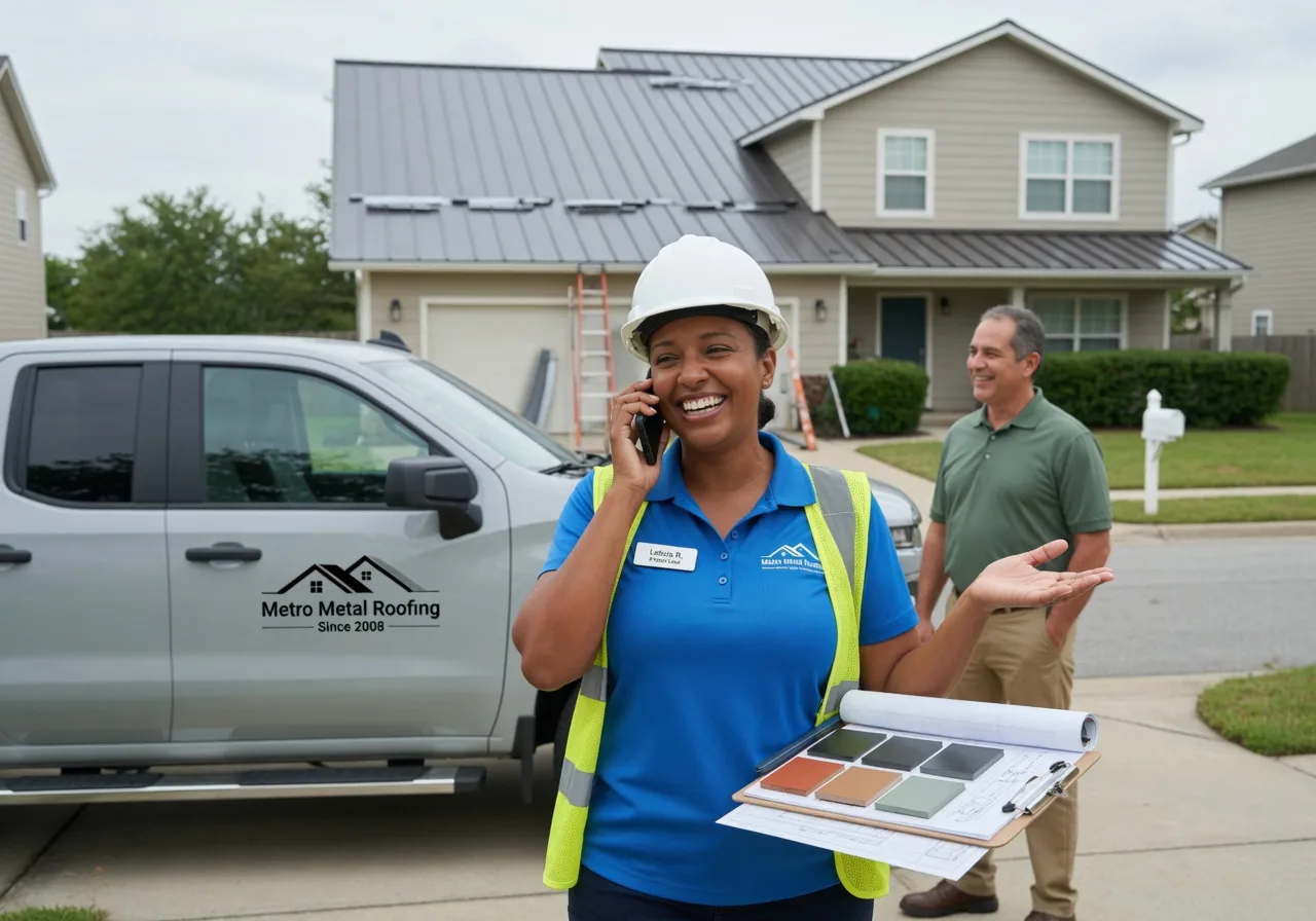 Storm Damage Metal Roof Repair in Lewisville, AR